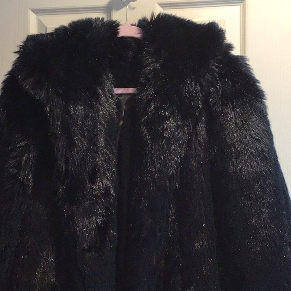 Faux fur coat